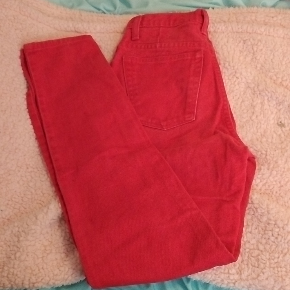 Red jeans